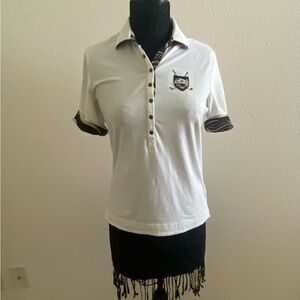 DAILY  brand pro golf shirt sleeve w/ collar woman’s cotton.golf  shirt Size M